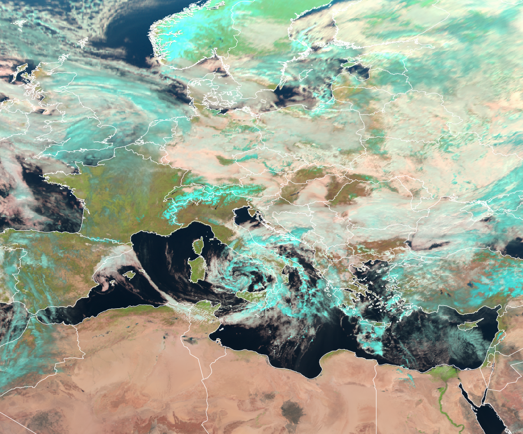 A satellite view of the earth AI-generated content may be incorrect.