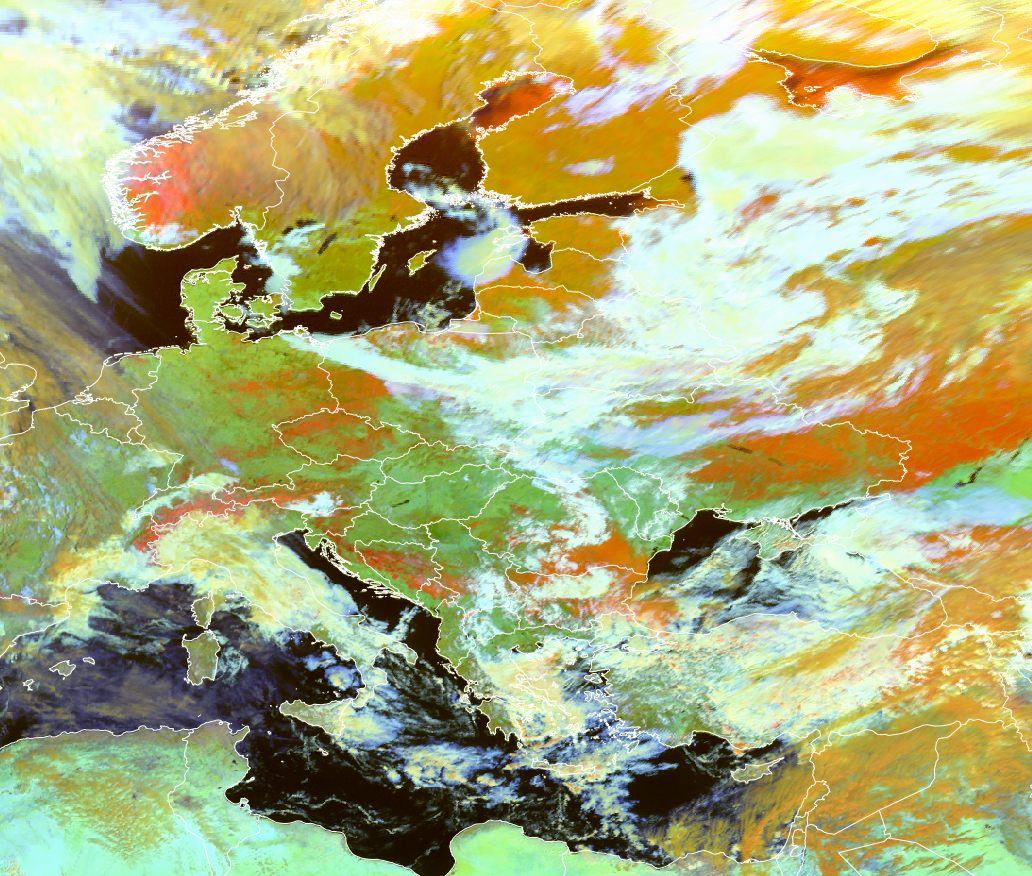 A satellite view of europe AI-generated content may be incorrect.